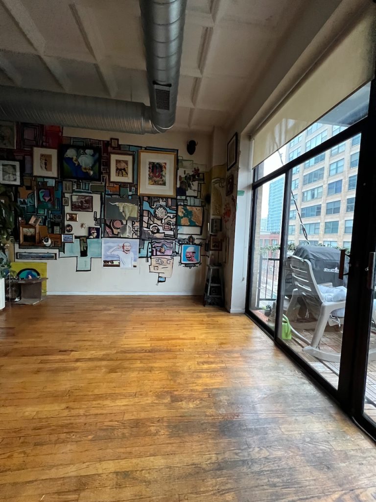 Sunlit corner with large windows